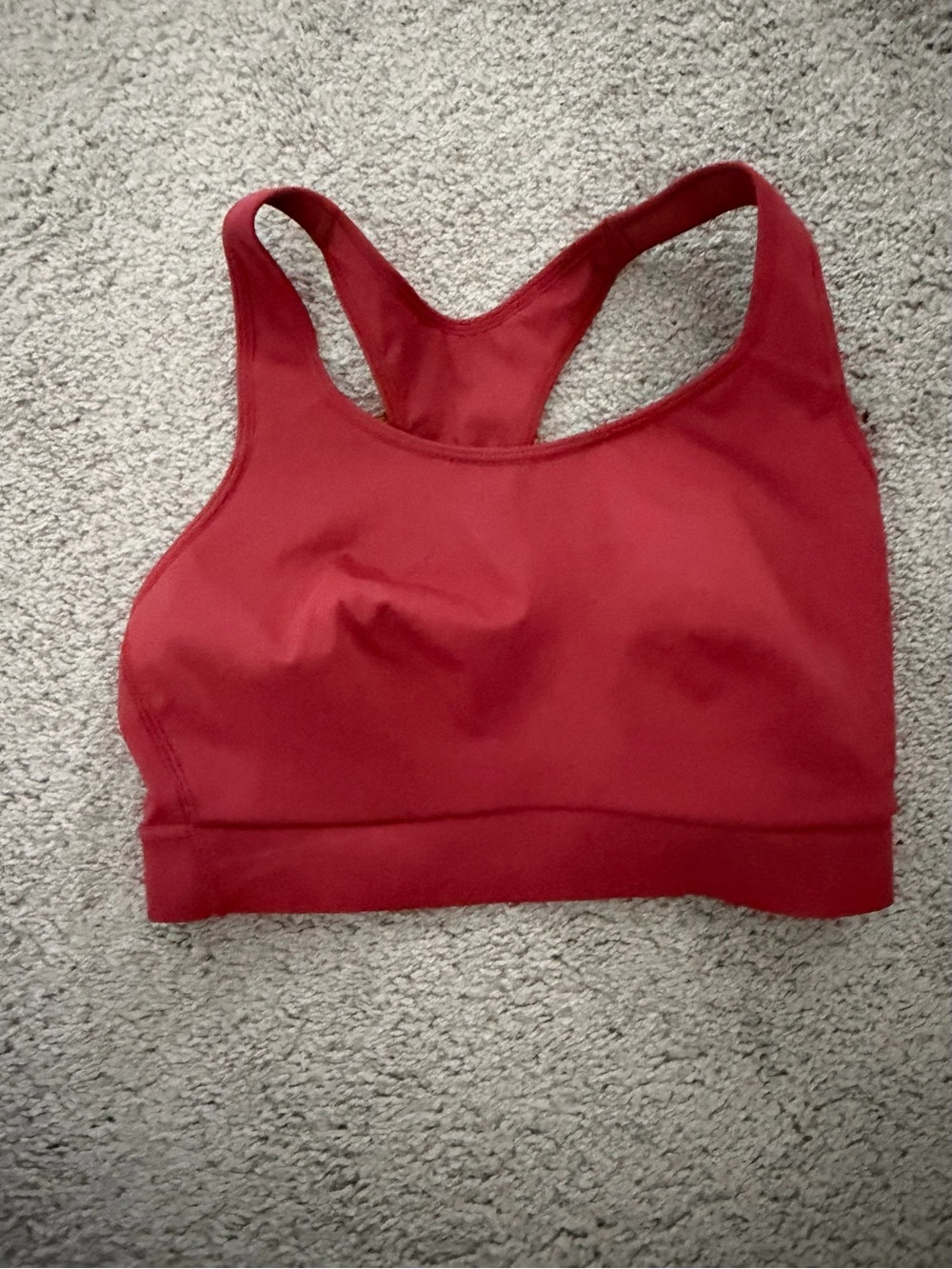 Athleta Deep Red Racerback Performance Sports Bra